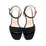 Giày sandal nữ cao gót 5cm Hanatabi quai 1 xếp mũi vuông hậu C đế TA bigsize (35-41) mã HNSDG5F862