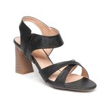 giày sandal nữ cao gót 7cm Hanatabi quai chéo khóa kéo đế TA bigsize (35-41) mã HNSDG7F1034