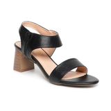 giày sandal nữ cao gót 5cm Hanatabi quai ngang khóa kéo đế TA bigsize (35-41) mã HNSDG5F1040