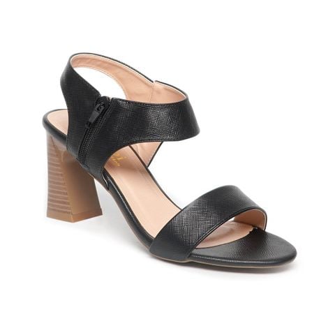 giày sandal nữ cao gót 7cm Hanatabi quai ngang khóa kéo đế TA cao cấp bigsize (35-41) mã HNSDG7F1035