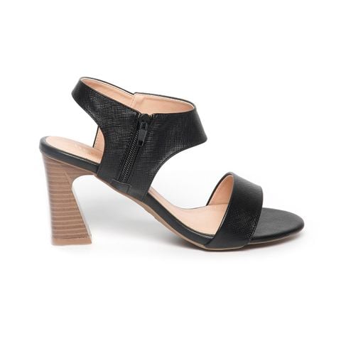 giày sandal nữ cao gót 7cm Hanatabi quai ngang khóa kéo đế TA cao cấp bigsize (35-41) mã HNSDG7F1035