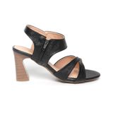 giày sandal nữ cao gót 7cm Hanatabi quai chéo khóa kéo đế TA bigsize (35-41) mã HNSDG7F1034