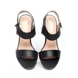 giày sandal nữ cao gót 5cm Hanatabi quai ngang khóa kéo đế TA bigsize (35-41) mã HNSDG5F1040