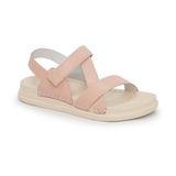 Sandal nữ Hanatabi 2 lớp quai chéo may liền đế cao 2cm mã HNSDX2F803 (Size 35 -> 39)