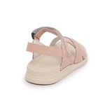 Sandal nữ Hanatabi 2 lớp quai chéo may liền đế cao 2cm mã HNSDX2F803 (Size 35 -> 39)
