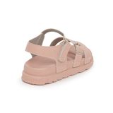 Sandal nữ Hanatabi 2 lớp quai bản ngang may liền đế cao 3cm mã HNSD3F866 (Size 35 -> 39)