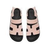 Sandal nữ Hanatabi 2 lớp quai chứ H may liền đế cao 3cm mã HNSDX3F824 (Size 35 -> 39)