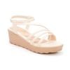 giày sandal nữ đế xuồng PU siêu nhẹ cao 5cm Hanatabi quai ngang hậu thun (35-40) mã HNSD5F939