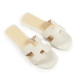 Dép nữ chữ H đế cao 1cm mã HNDE1F615 (Size 36 -> 39)