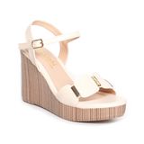 Sandal Nữ Hanatabi Quai Ngang Có Khóa Đế Pu Vân Gỗ Siêu Nhẹ Cao 9cm Hậu C Mã HNSDX9F1013 (Size 35 -> 39)