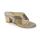 Dép kẹp nữ quai xoàn gót đồng cao 5cm mã HNDEK5F154 ( Size 36 -> 40)