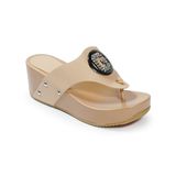 Dép kẹp nữ có khoá đế cao 7 cm mã HNDEK7FX128 ( Size 35 -> 39)