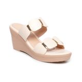 Dép nữ đế xuồng PU siêu nhẹ cao 7cm Hanatabi quai nhị (35-39) mã HNDE7F993