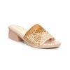 dép nữ đế PU kem siêu nhẹ cao 5cm Hanatabi quai lưới bigsize (35-42) mã HNDE5F1102