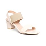 giày sandal nữ cao gót Hanatabi quai ngang mũi vuông hậu thun đế TA bigsize (35-41) mã HNSDG5F1068