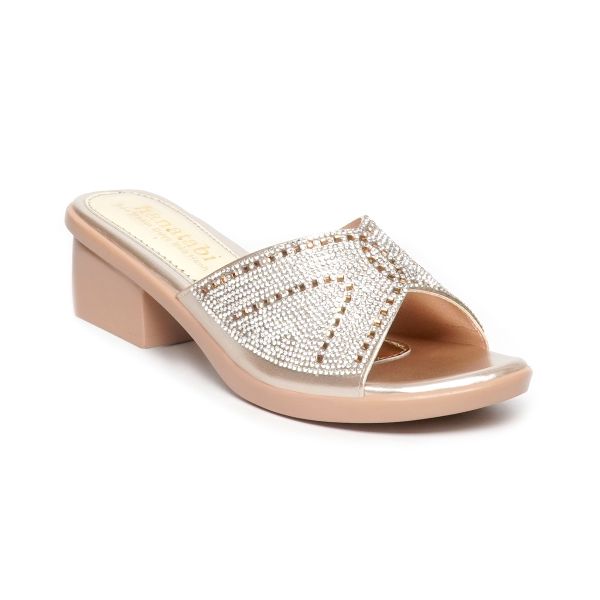 dép nữ đế PU kem siêu nhẹ cao 5cm Hanatabi quai ngang đính đá bigsize (35-42) mã HNDE5F1111
