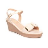giày sandal nữ đế xuồng Pu siêu nhẹ cao 5cm Hanatabi quai ngang hậu c (35-39) mã HNSD6F992