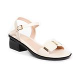 Sandal nữ Hanatabi quai ngang có khóa đế Pu siêu nhẹ cao 5cm hậu C mã HNSDG5F1004 (Size 35 -> 39)