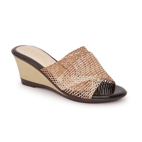 Dép nữ đế xuồng PU siêu nhẹ cao 7cm Hanatabi quai lưới (35-39) mã HNDEL7F795