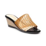 dép nữ đế xuồng PU siêu nhẹ cao 7cm Hanatabi quai lưới (35-39) mã HNDEL7F1104