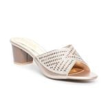 dép nữ cao gót lăn vân gỗ 5cm Hanatabi quai ngang đính đá đế TA cao cấp bigsize (35-41) mã HNDE5F1024