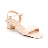 giày sandal nữ cao gót 3cm Hanatabi quai ngang mũi vuông hậu c đế TA bigsize (35-41) mã HNSDG3F875
