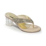 Dép kẹp nữ Hanatabi quai xoàn gót cao 5cm mã HNDE5F459 ( Size 35 -> 39)