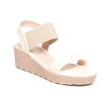 giày sandal nữ đế PU siêu nhẹ cao 5cm Hanatabi quai ngang hậu thun (35-40) mã HNSD5F1143