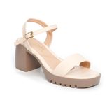 giày sandal nữ đế PU siêu nhẹ cao 7cm Hanatabi quai ngang hậu c (35-39) mã HNSDG7F957