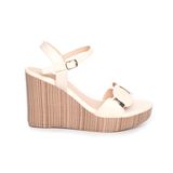 giày sandal nữ đế xuồng PU siêu nhẹ cao 9cm Hanatabi quai ngang hậu c (35-39) mã HNSDX9F1013