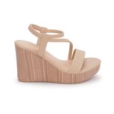 giày sandal nữ đế PU siêu nhẹ cao 9cm Hanatabi quai chéo hậu thun (35-39) mã HNSDX9F837