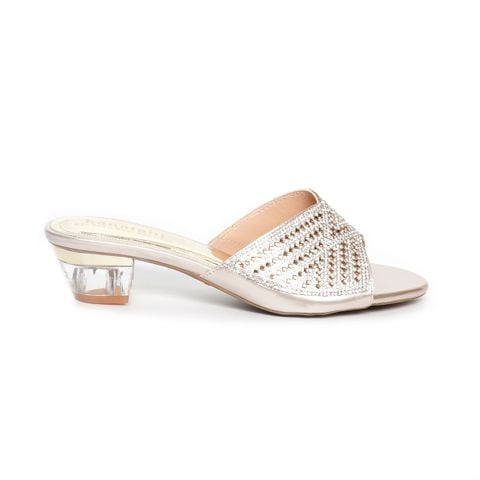 dép nữ cao gót mica 3cm Hanatabi quai ngang đính đá đế TA cao cấp bigsize (35-41) mã HNDE3F1023
