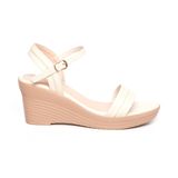 Giày sandal nữ đế xuồng PU siêu nhẹ 7cm Hanatabi quai ngang hậu c (35-39) mã HNSDX7F1138