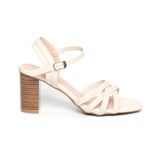 Giày sandal nữ cao gót 7cm Hanatabi quai đan mũi vuông hậu c đế TA bigsize (35-41) mã HNSDG7F1132