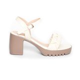 giày sandal nữ đế Pu siêu nhẹ cao 7cm Hanatabi quai bèo nhún hậu c (35-39) mã HNSDG7F989