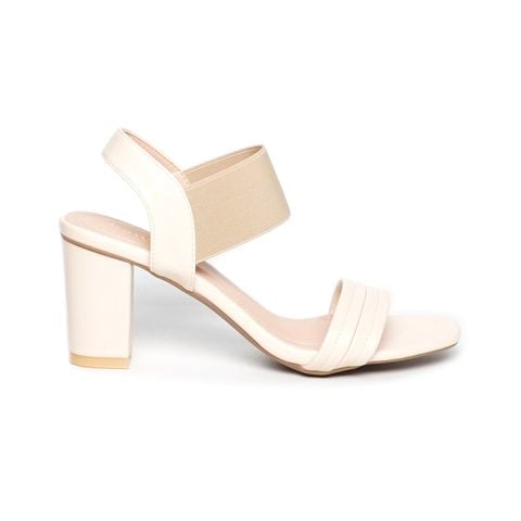 giày sandal nữ gót cao 7cm Hanatabi quai ngang mũi vuông hậu thun đế TA bigsize (35-41) mã HNSD7F1153