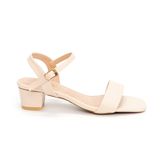 giày sandal nữ cao gót 3cm Hanatabi quai ngang mũi vuông hậu c đế TA bigsize (35-41) mã HNSDG3F875