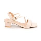 giày sandal nữ cao gót 3cm Hanatabi quai ngang mũi vuông hậu c đế TA bigsize (35-41) mã HNSDG3F895