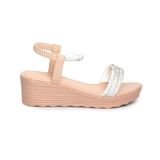 Giày Sandal Nữ Đế PU Siêu Nhẹ Cao 5cm Hanatabi Quai Ngang Hậu Thun (35-40) Mã HNSD5F1172