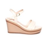 Giày sandal nữ đế xuồng PU siêu nhẹ cao 8cm Hanatabi quai 2 xếp hậu c (35-39) mã HNSDX8F1119