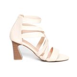 giày sandal nữ cao gót 7cm Hanatabi quai đan khóa kéo đế TA cao cấp bigsize (35-41) mã HNSDK7F1082