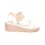 giày sandal nữ đế PU siêu nhẹ cao 5cm Hanatabi quai ngang hậu thun (35-40) mã HNSD5F1143