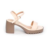giày sandal nữ đế PU siêu nhẹ cao 7cm Hanatabi quai ngang hậu c (35-39) mã HNSDG7F957