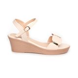 giày sandal nữ đế xuồng Pu siêu nhẹ cao 5cm Hanatabi quai ngang hậu c (35-39) mã HNSD6F992