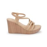 giày Sandal Nữ Đế Xuồng Pu Siêu Nhẹ Cao 9cm Hanatabi Quai Ngang Hậu Thun (35-39) Mã HNSDX9F838