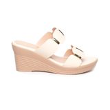 Dép nữ đế xuồng PU siêu nhẹ cao 7cm Hanatabi quai nhị (35-39) mã HNDE7F993