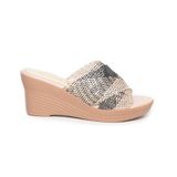 Dép nữ đế PU siêu nhẹ cao 7cm Hanatabi quai lưới (35-39) mã HNDEL7F1124