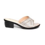 dép nữ đế PU đen siêu nhẹ cao 5cm Hanatabi quai ngang đính đá bigsize (35-42) mã HNDE5F1112
