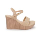 giày sandal nữ đế xuồng PU siêu nhẹ cao 9cm Hanatabi quai 1 xếp hậu c (35-39) mã HNSDX9F833