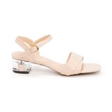 giày Sandal Nữ Cao Gót Mica 3cm Hanatabi Quai 1 Xếp Mũi Vuông Hậu C Đế TA Bigsize (35-41) Mã HNSDG3F329